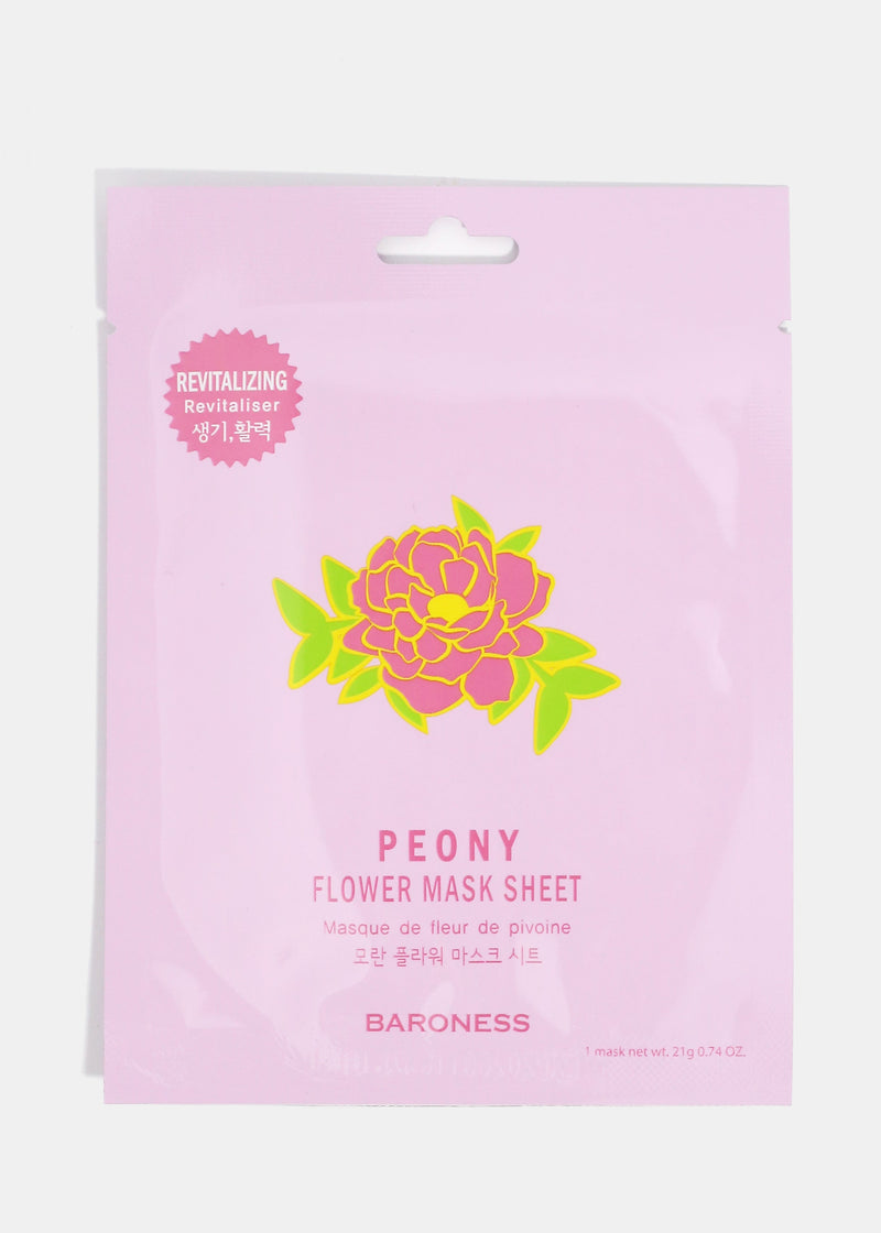BARONESS Peony Flower Sheet Mask  COSMETICS - Shop Miss A