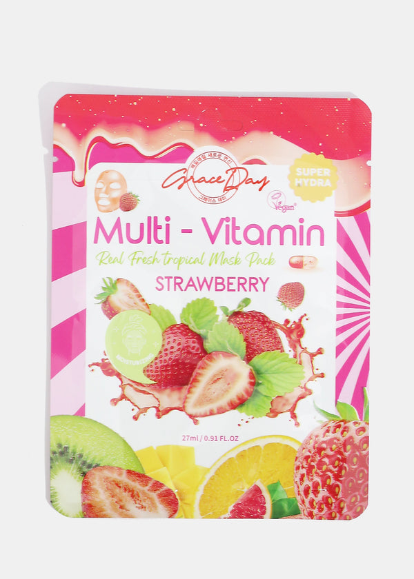 SINDO Graceday Multi-Vitamin Mask - Strawberry  COSMETICS - Shop Miss A