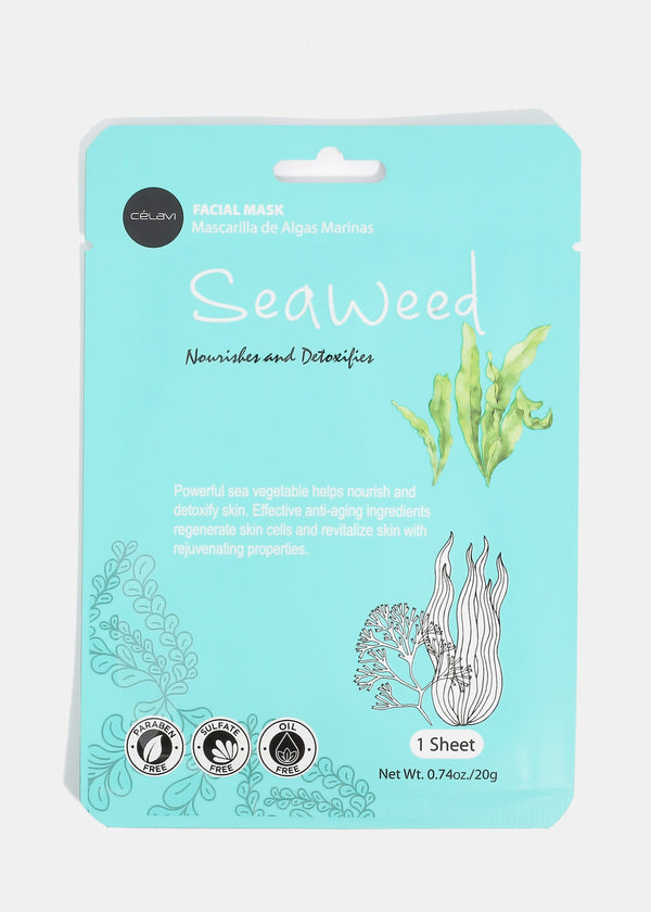 Celavi Seaweed Sheet Mask  COSMETICS - Shop Miss A