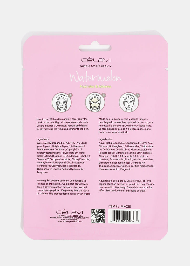 Celavi Watermelon Sheet Mask  Skincare - Shop Miss A