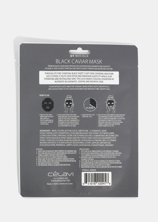 CEV Black Caviar Sheet Mask  COSMETICS - Shop Miss A
