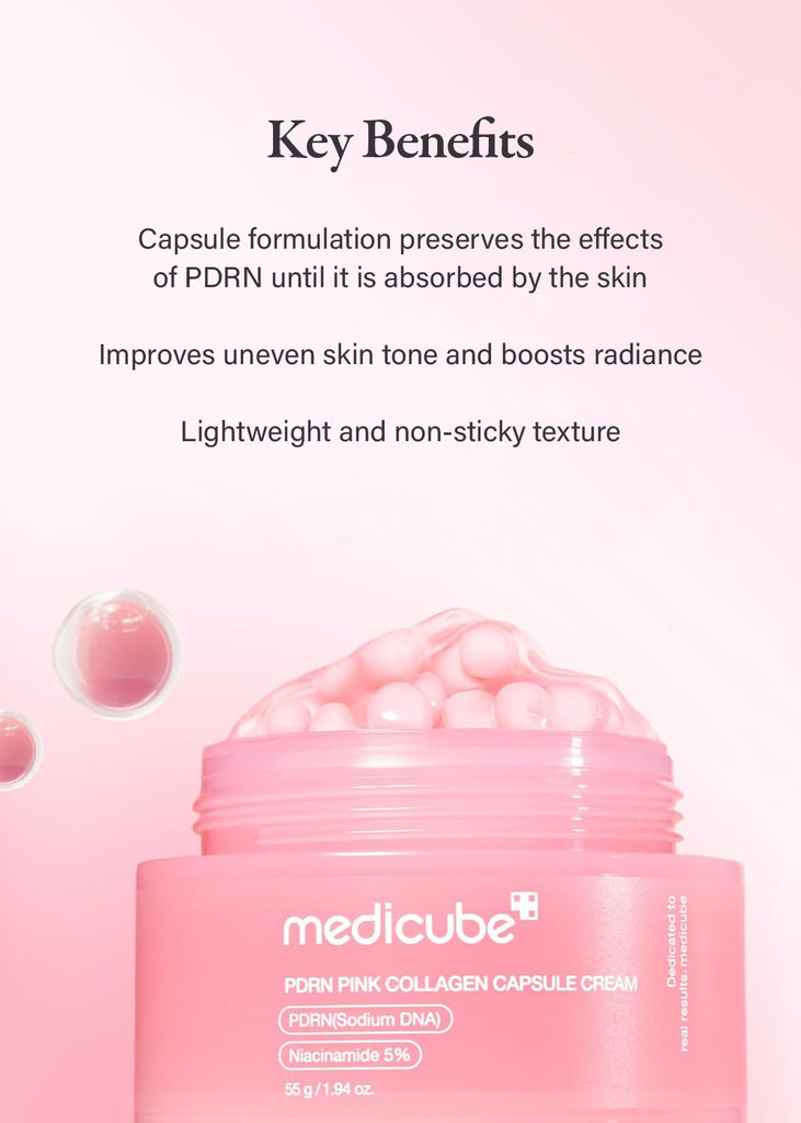 medicube PDRN Pink Collagen Capsule Cream 55g Seoul Scandal - Shop Miss A