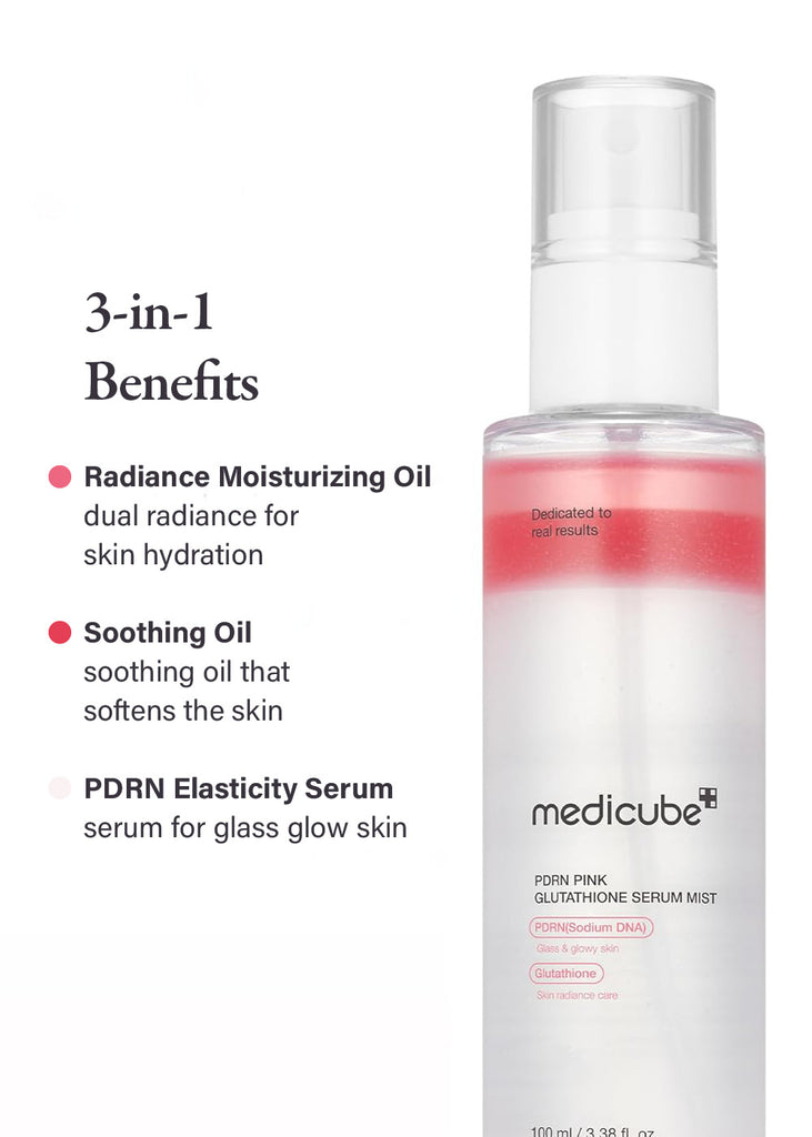 medicube PDRN Pink Glutathione Serum Mist 100ml Seoul Scandal - Shop Miss A