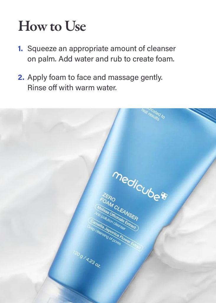 medicube Zero Foam Cleanser 120g Seoul Scandal - Shop Miss A
