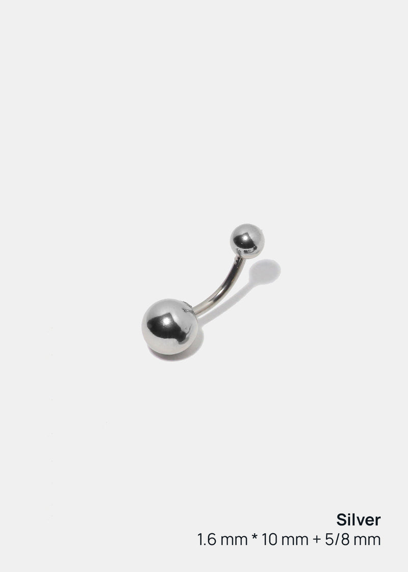 Miss A Body Jewelry - Dangle Ball Belly Button Ring Silver JEWELRY - Shop Miss A