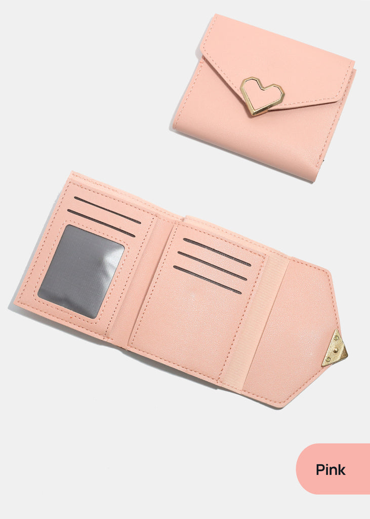 A+ Vegan Leather ID Holder Wallet Pink ACCESSORIES - Shop Miss A