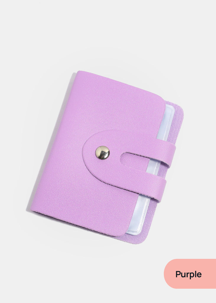 A+ Slim Vegan Card Holder Purple ACCESSORIES - Shop Miss A