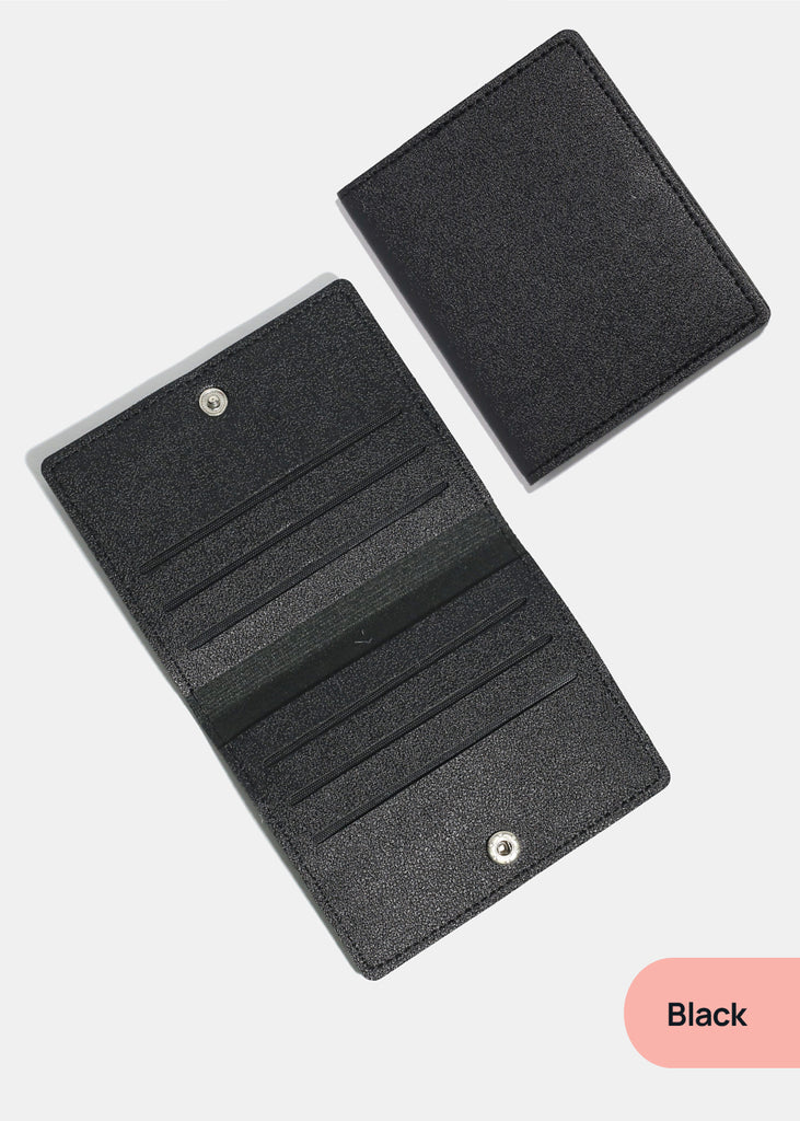 A+ Vegan Leather Card Holder Black ACCESSORIES - Shop Miss A