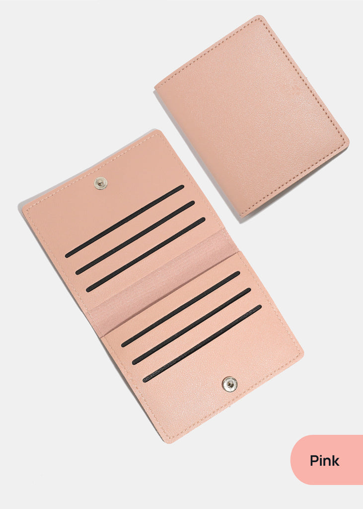 A+ Vegan Leather Card Holder Pink ACCESSORIES - Shop Miss A