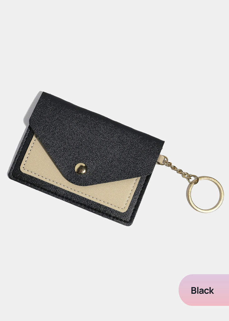 Miss A Vegan Leather Card Holder Black ACCESSORIES - Shop Miss A