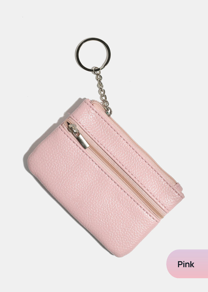 Miss A Vegan Leather Coin Purse Pink ACCESSORIES - Shop Miss A