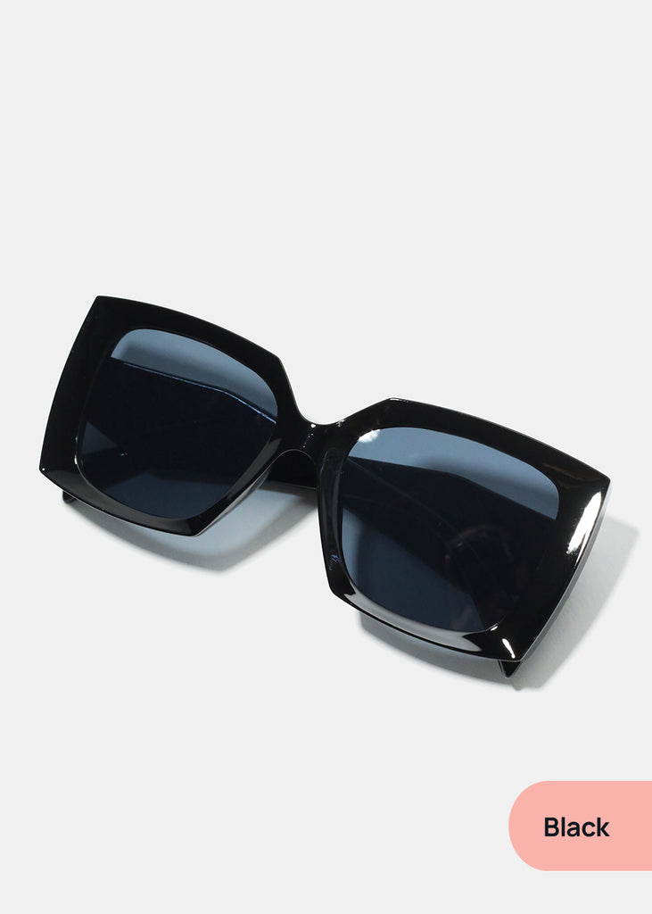 A+ Trendy Oversized Frame Shades Black ACCESSORIES - Shop Miss A