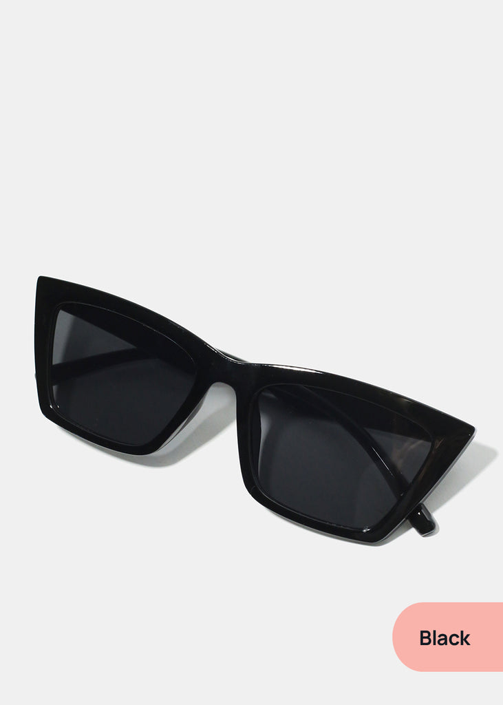 A+ Square Cat Eye Chic Sunglasses Black ACCESSORIES - Shop Miss A