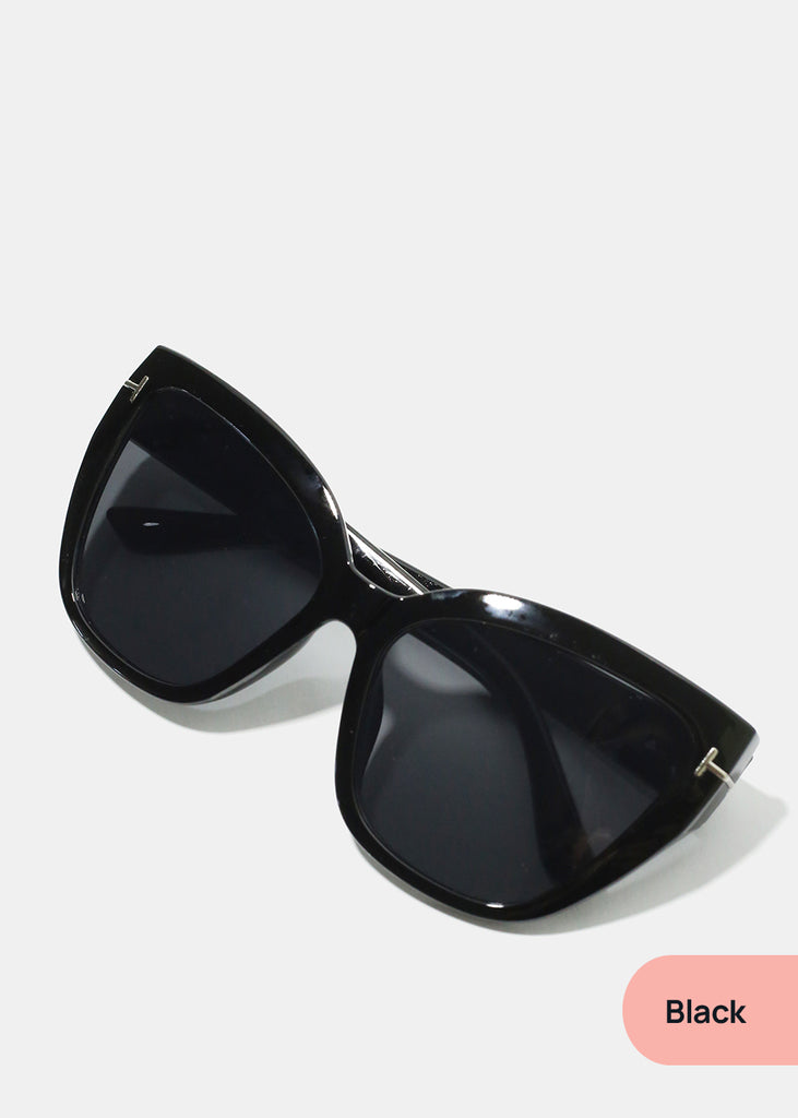 A+ Square Rounded Cat Eye Shades Black ACCESSORIES - Shop Miss A