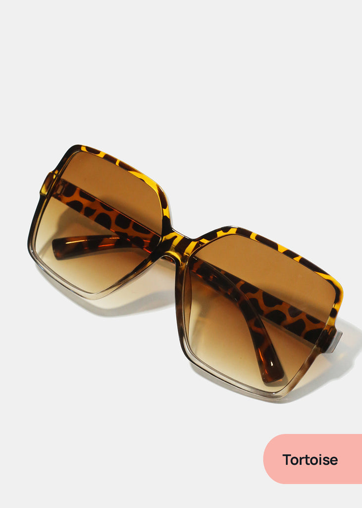 A+ Oversized Trendy Square Shades Tortoise ACCESSORIES - Shop Miss A