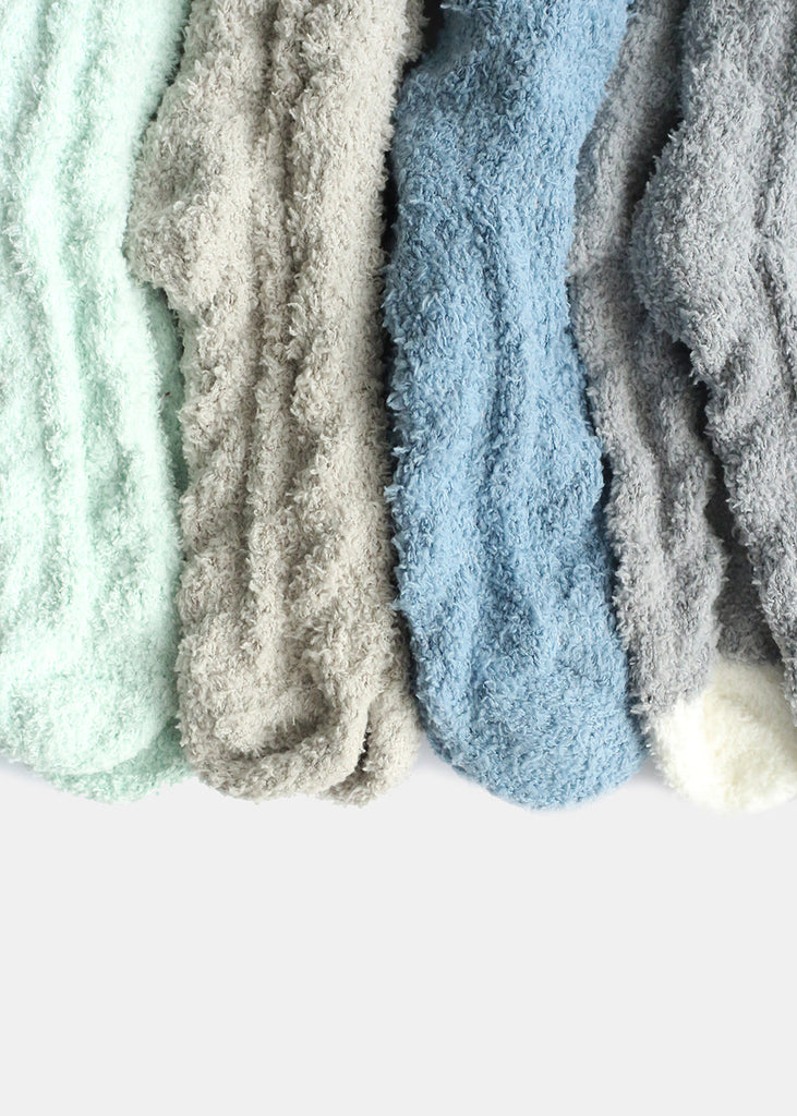 Two Tone Fuzzy Socks  ACCESSORIES - Shop Miss A
