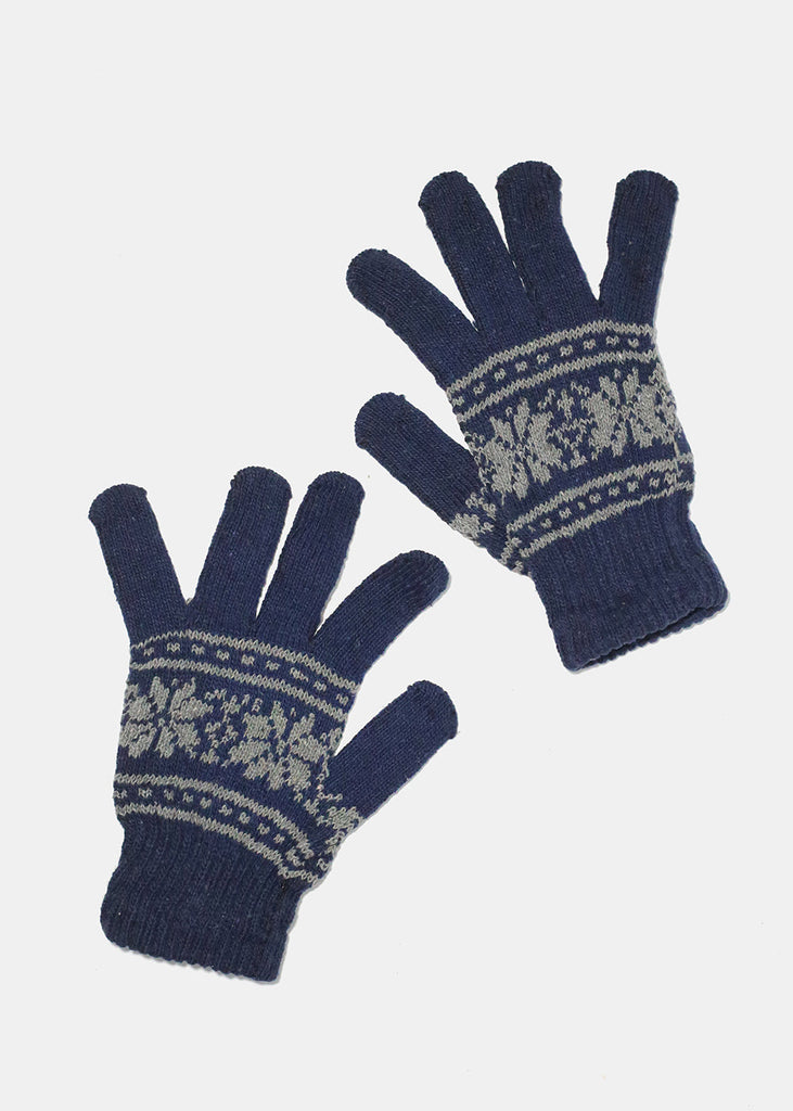Navy Winter Gloves  ACCESSORIES - Shop Miss A