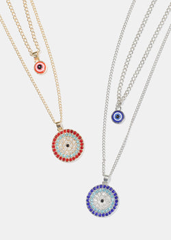 Evil Eye Layered Necklace  JEWELRY - Shop Miss A