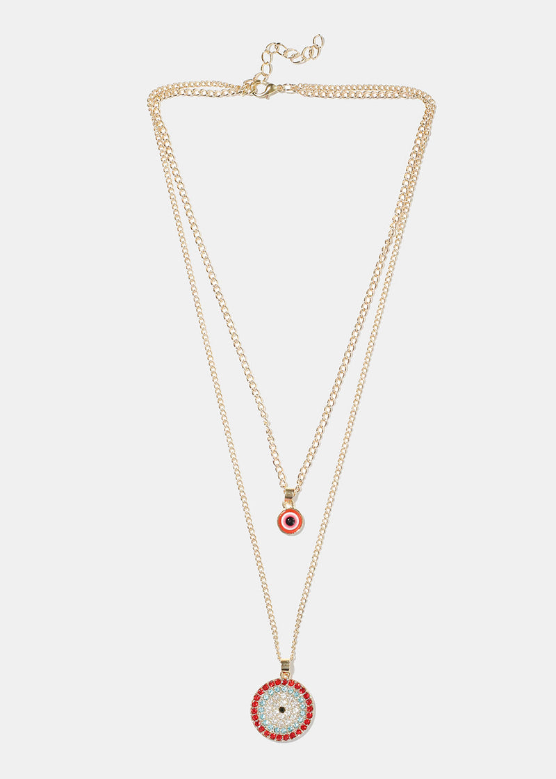 Evil Eye Layered Necklace  JEWELRY - Shop Miss A