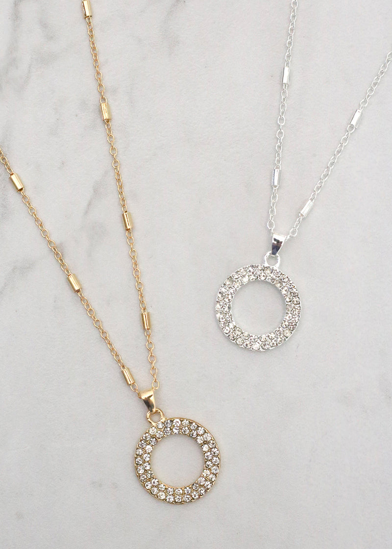 Open Circle Necklace  JEWELRY - Shop Miss A
