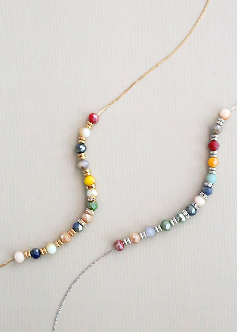 Multi Colorful Bead Necklace  JEWELRY - Shop Miss A