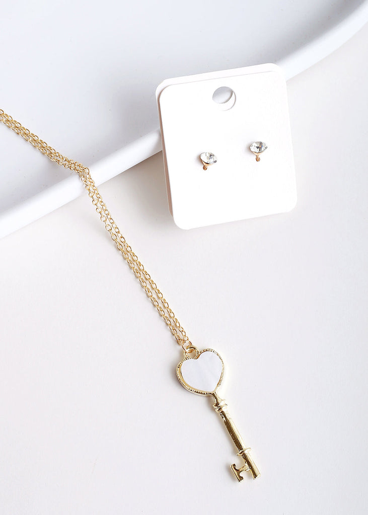 Heart Key Necklace  JEWELRY - Shop Miss A
