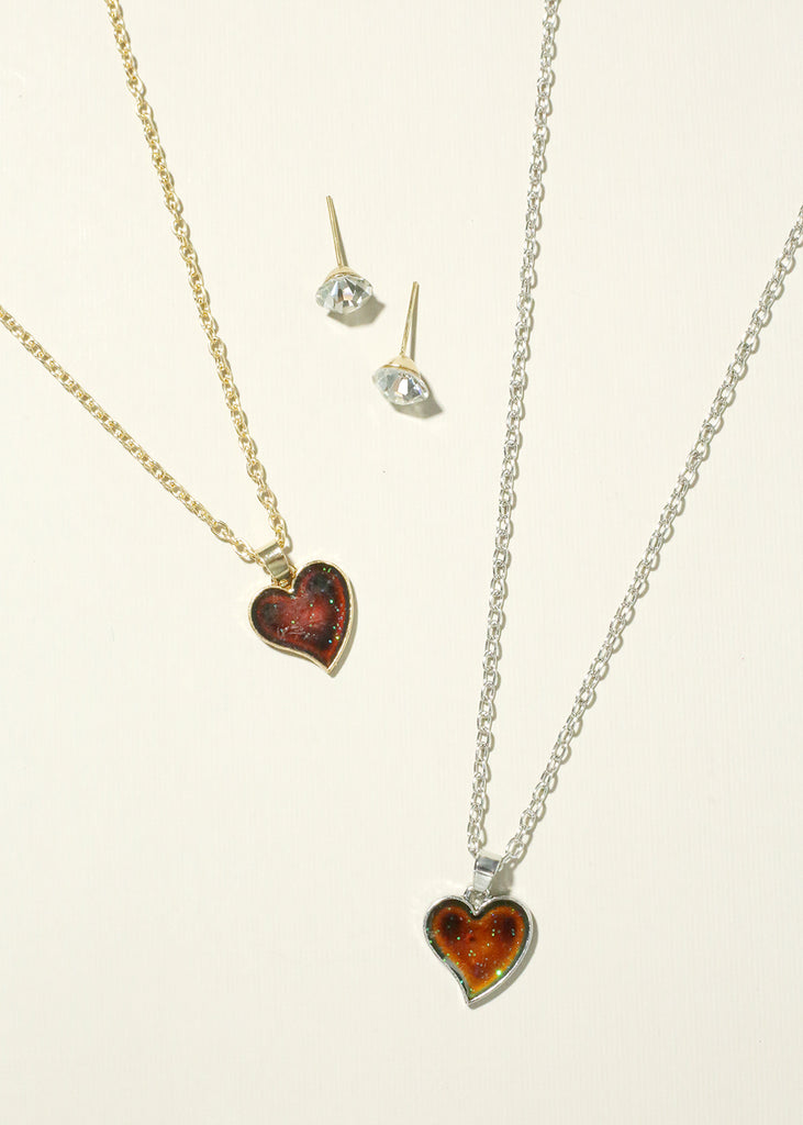 Heart Mood Necklace  JEWELRY - Shop Miss A
