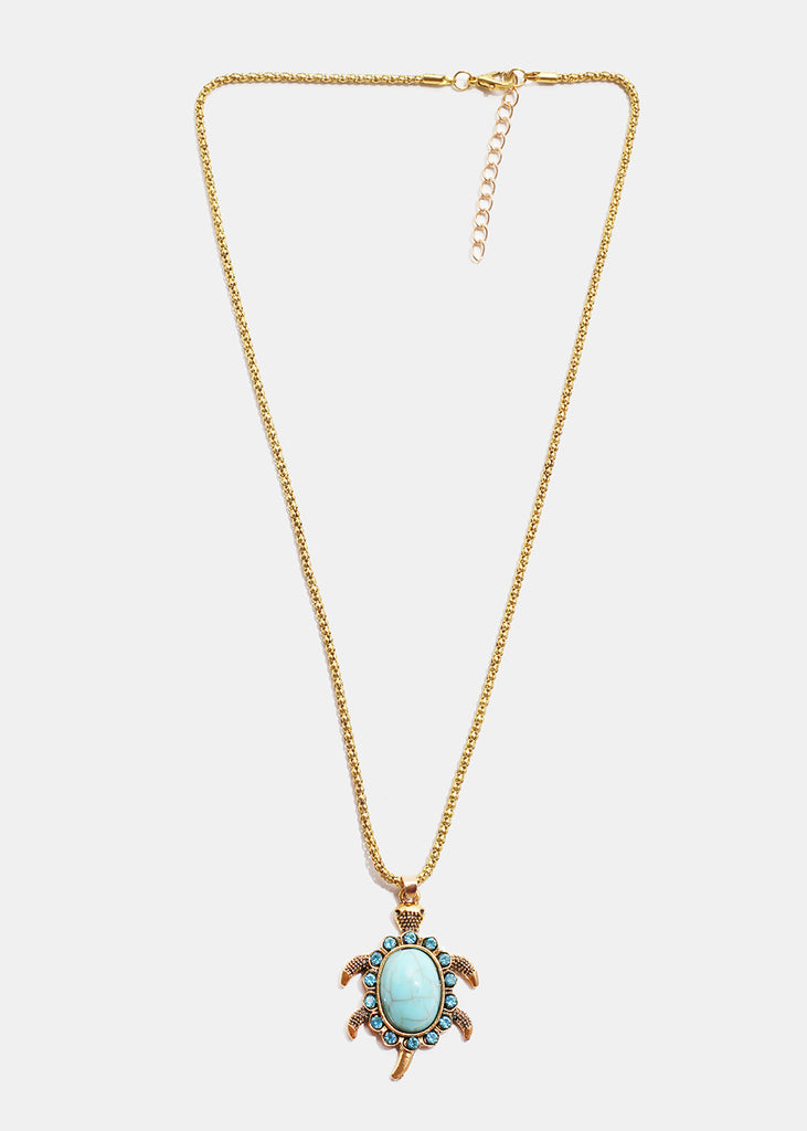 Turtle Necklace Gold JEWELRY - Shop Miss A
