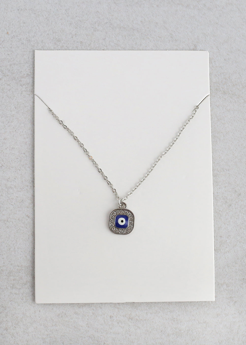 Square Evil Eye Charm Necklace – Shop Miss A