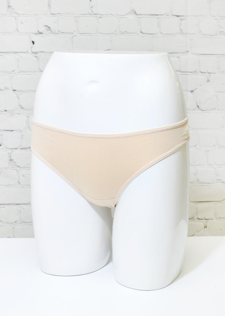 Her. Cotton Stretch Thong - Nude  ACCESSORIES - Shop Miss A