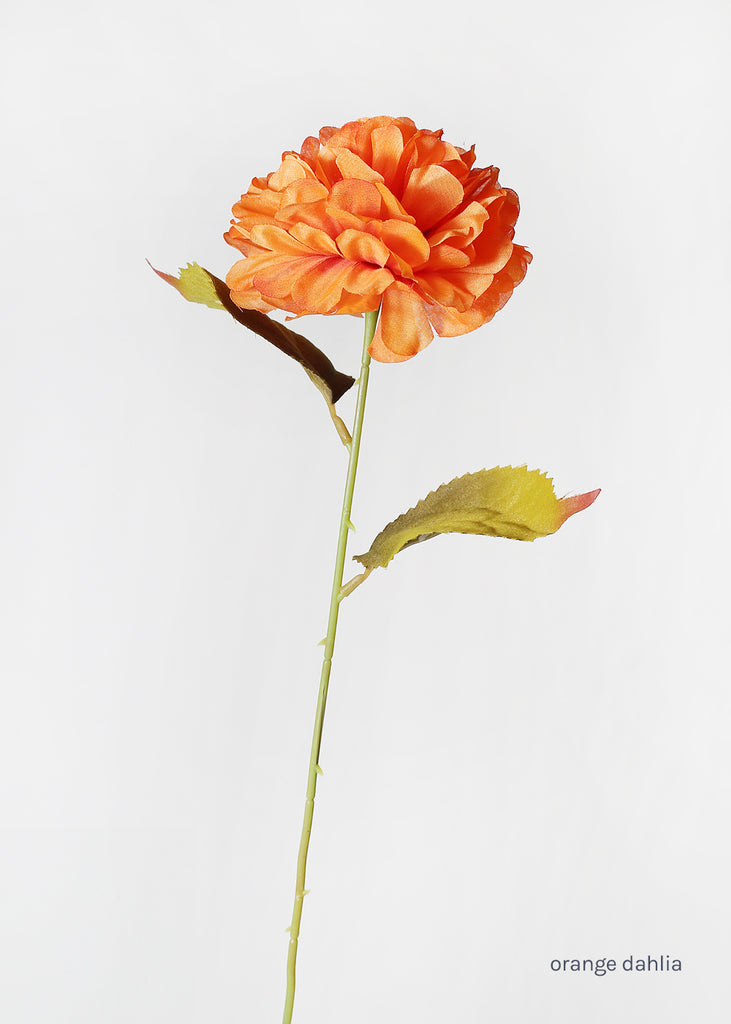 Official Key Items Artificial Flowers - Orange Dahlia  LIFE - Shop Miss A