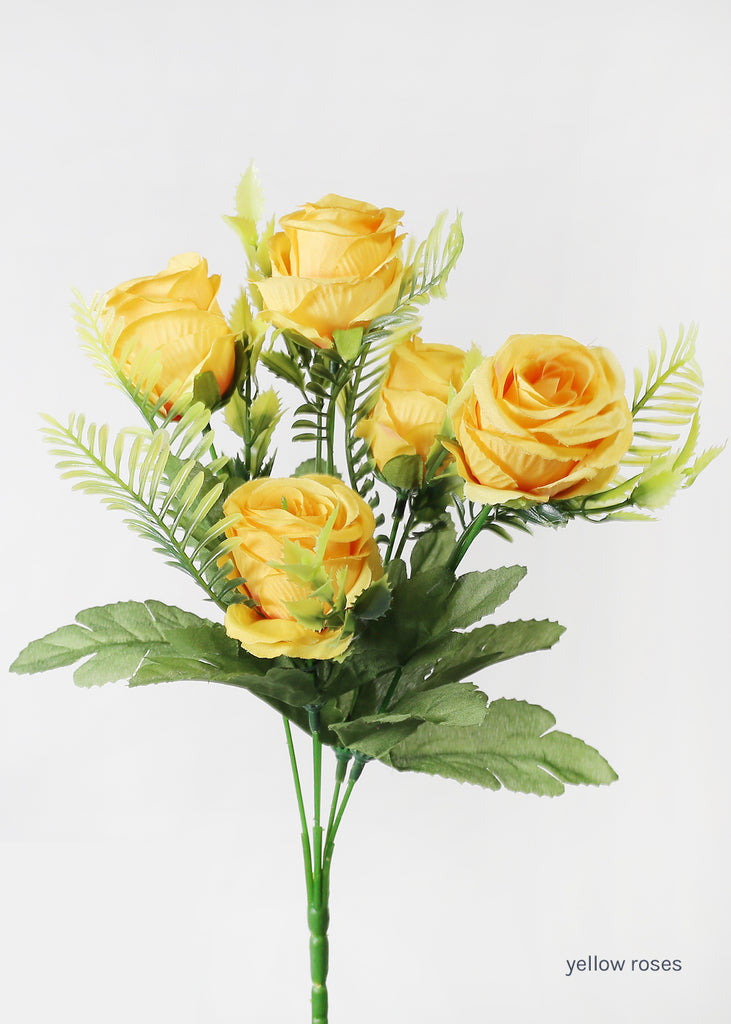 Official Key Items Artificial Flowers - Yellow Roses  LIFE - Shop Miss A