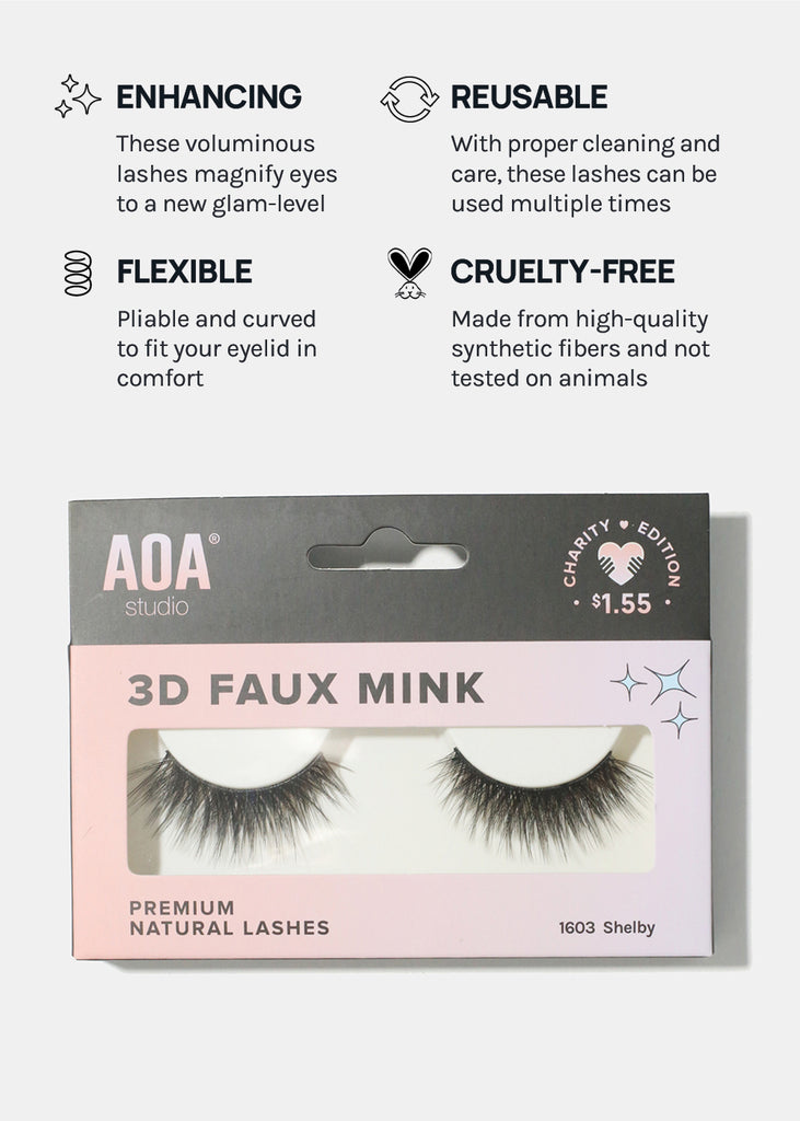 Paw Paw: 3D Faux Mink Lashes- Shelby  COSMETICS - Shop Miss A