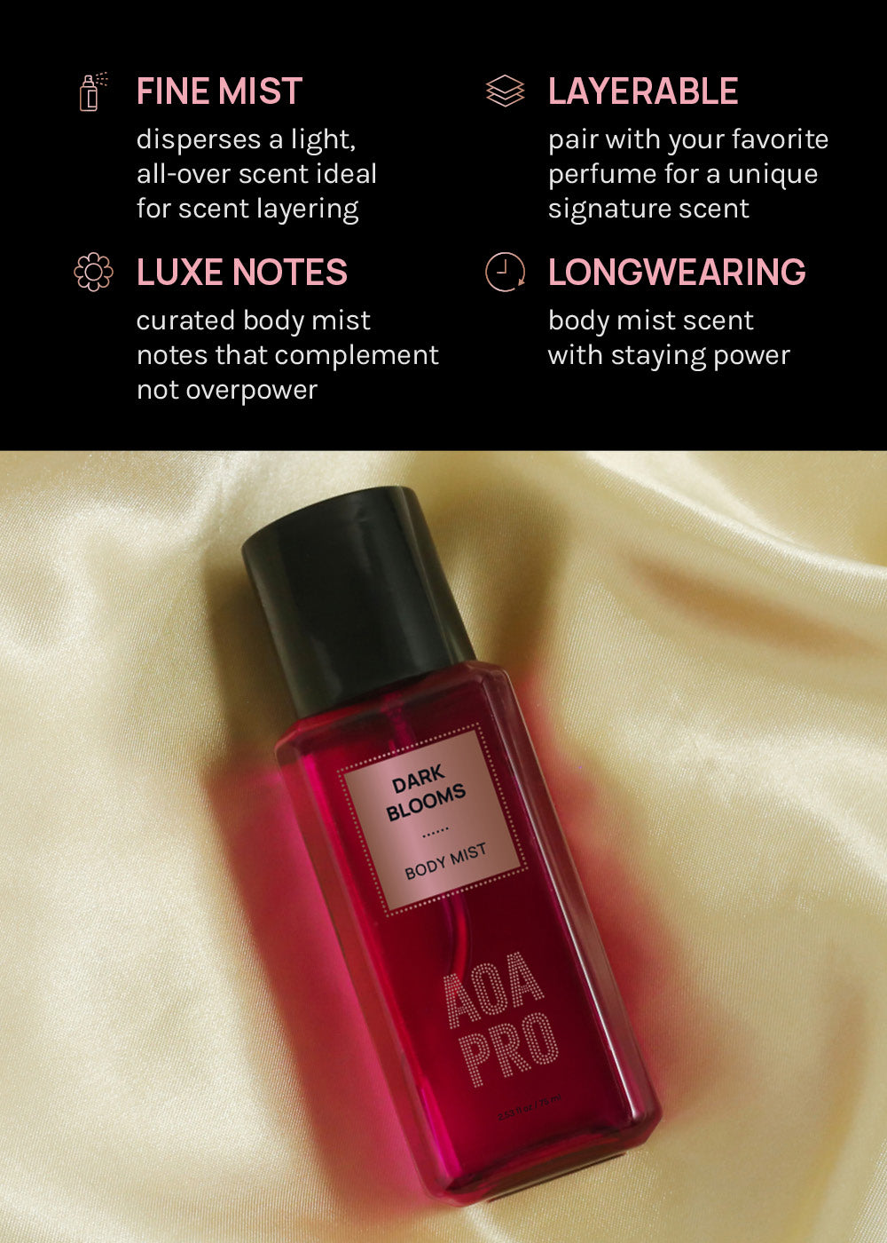 AOA Pro Dark Blooms Body Mist – Shop Miss A