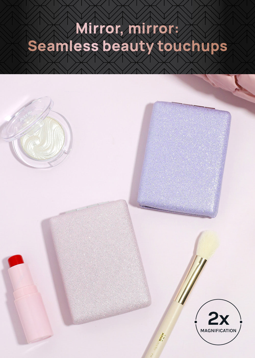 AOA Pro Double-Sided Compact Mirror – Glimmer – Shop Miss A