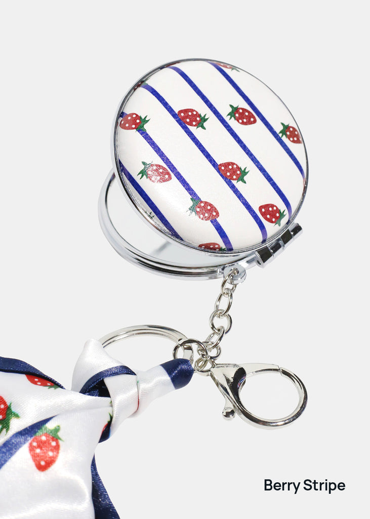 AOA Pro Double-Sided Compact Mirror – Striped Keychain – Shop Miss A