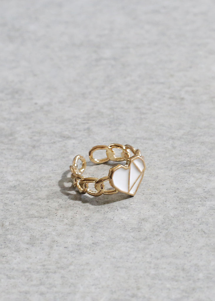 Adjustable Heart Ring G. White JEWELRY - Shop Miss A