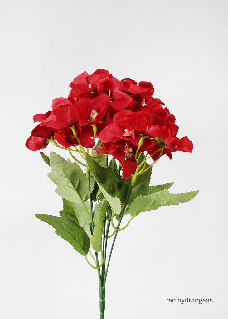 Official Key Items Artificial Flowers - Red Hydrangeas  LIFE - Shop Miss A
