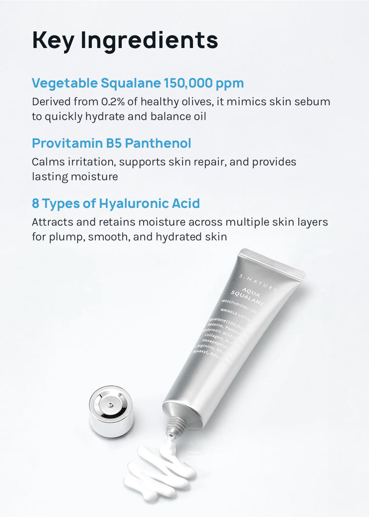S.NATURE Aqua Squalane Moisturizing Cream 60ml Seoul Scandal - Shop Miss A