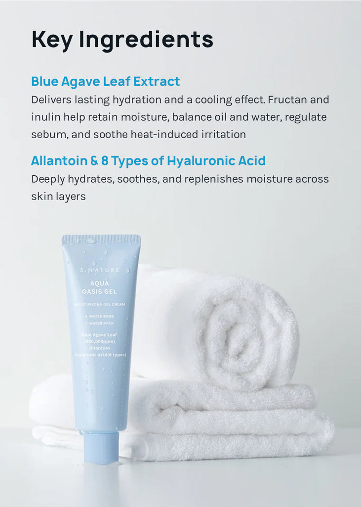 S.NATURE Aqua Oasis Moisturizing Gel 80ml Seoul Scandal - Shop Miss A