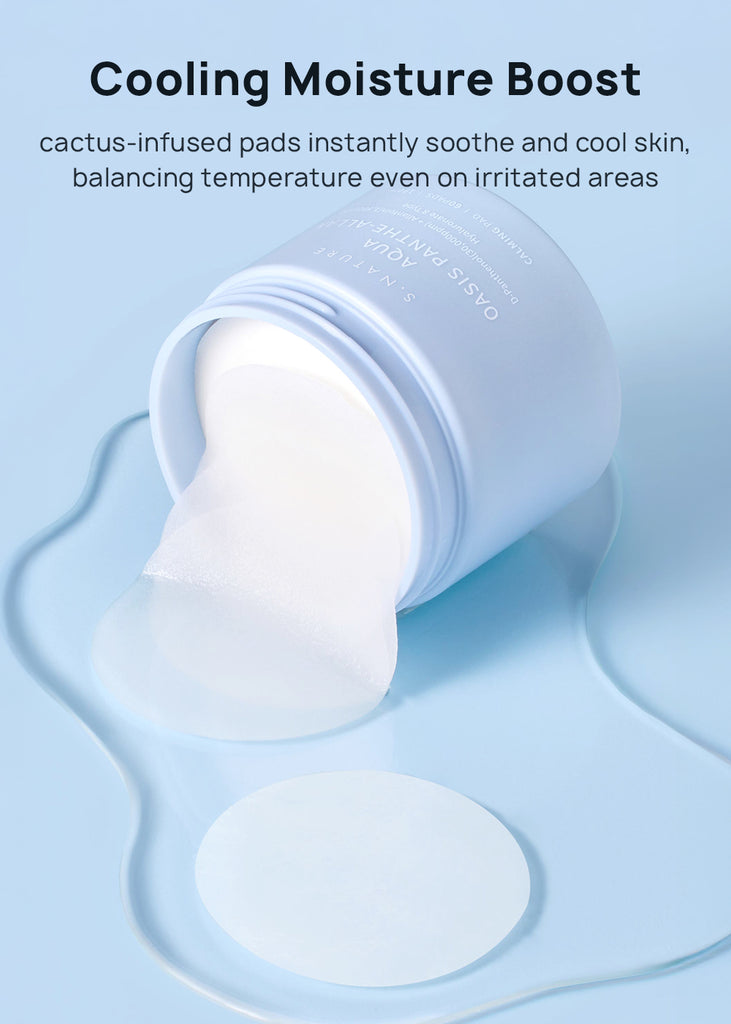 S.NATURE Aqua Oasis Panthe-Allan Calming Pad (60 Pads) Seoul Scandal - Shop Miss A