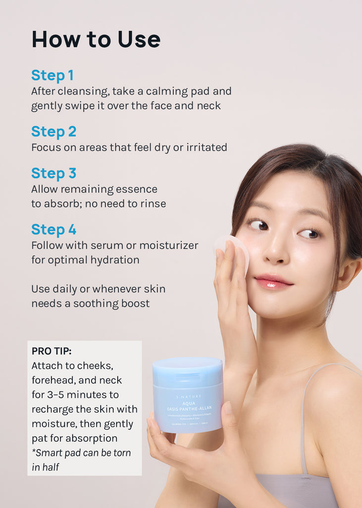 S.NATURE Aqua Oasis Panthe-Allan Calming Pad (60 Pads) Seoul Scandal - Shop Miss A