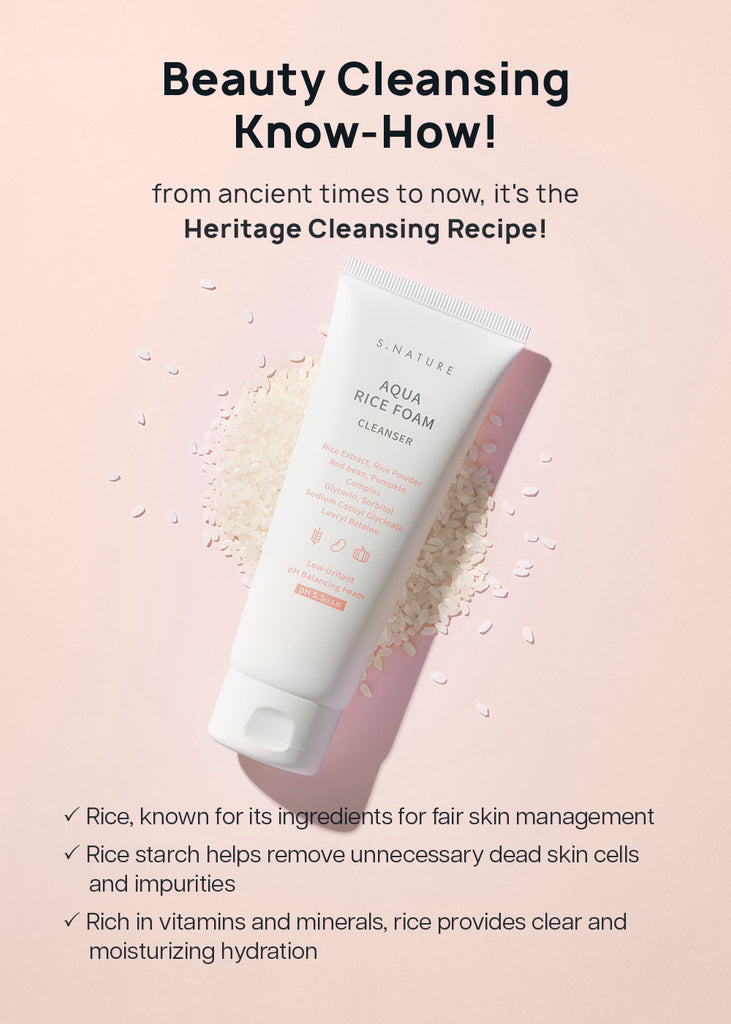 S.NATURE Aqua Rice Foam Cleanser 80ml Seoul Scandal - Shop Miss A