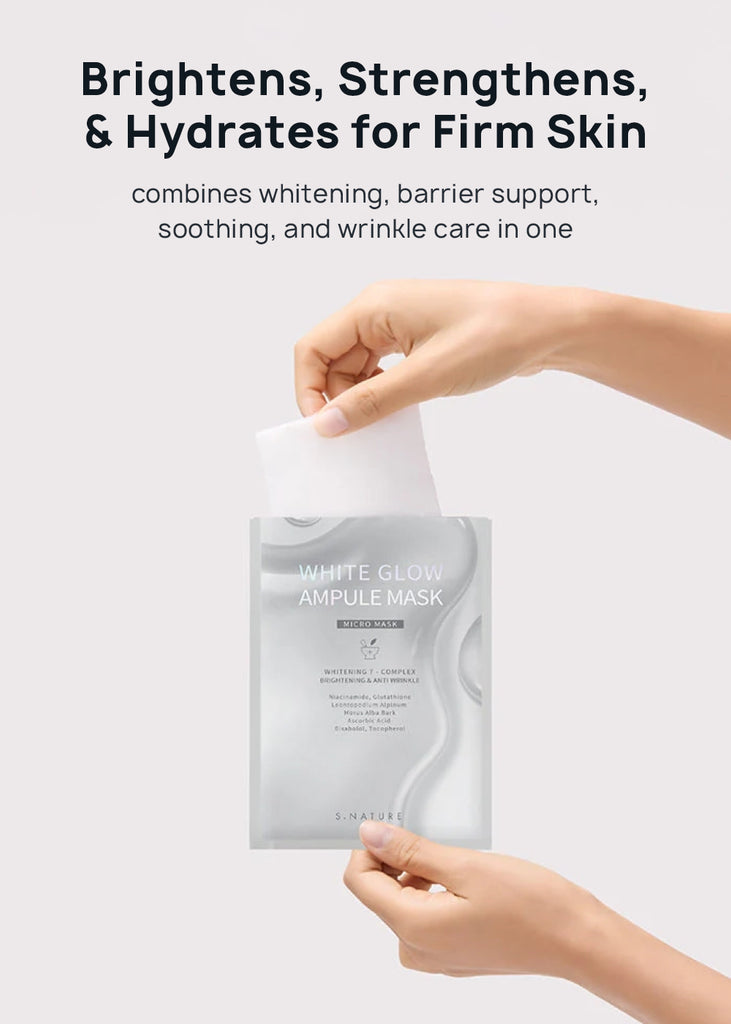 S.NATURE White Glow Ampule Mask Seoul Scandal - Shop Miss A