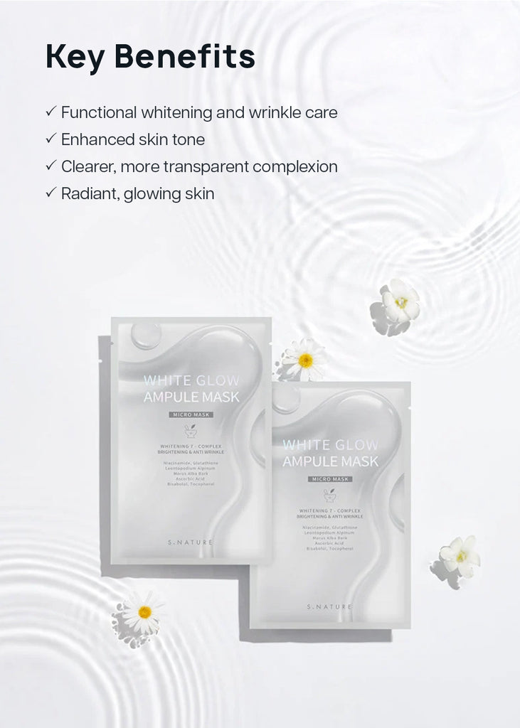 S.NATURE White Glow Ampule Mask Seoul Scandal - Shop Miss A