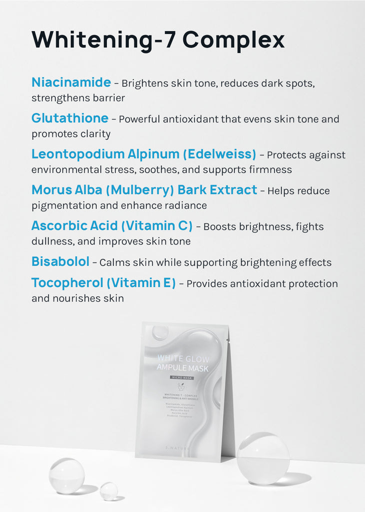 S.NATURE White Glow Ampule Mask Seoul Scandal - Shop Miss A