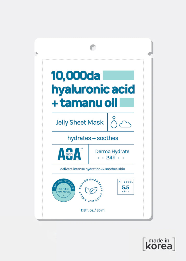 AOA Skin 10,000da Hyaluronic Acid + Tamanu Oil Sheet Mask Single COSMETICS - Shop Miss A