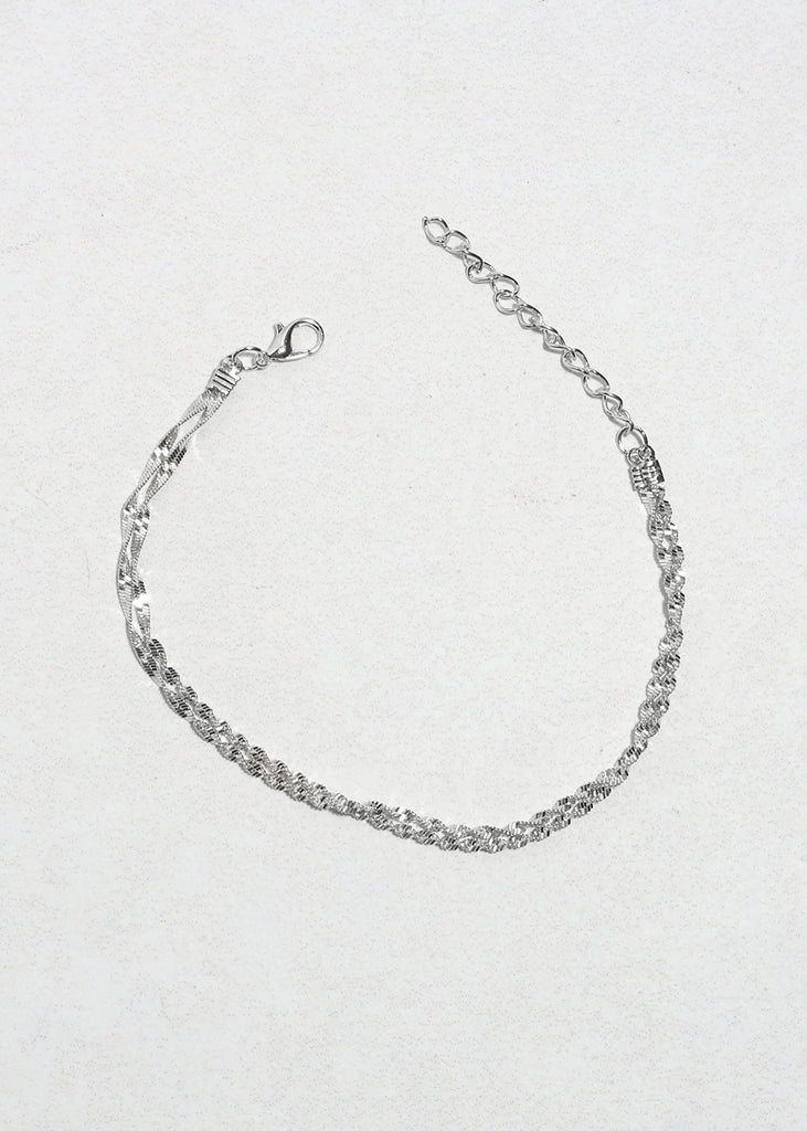 2 Layered Rope Chain Anklet JEWELRY - Shop Miss A