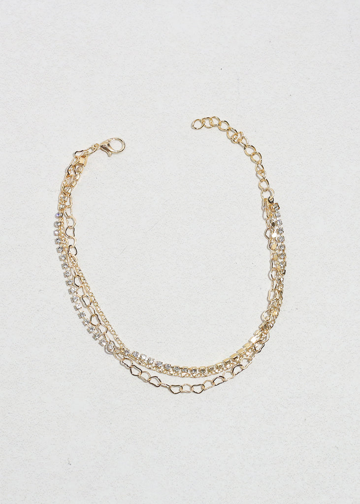 Triple - Layered Chain Anklet JEWELRY - Shop Miss A