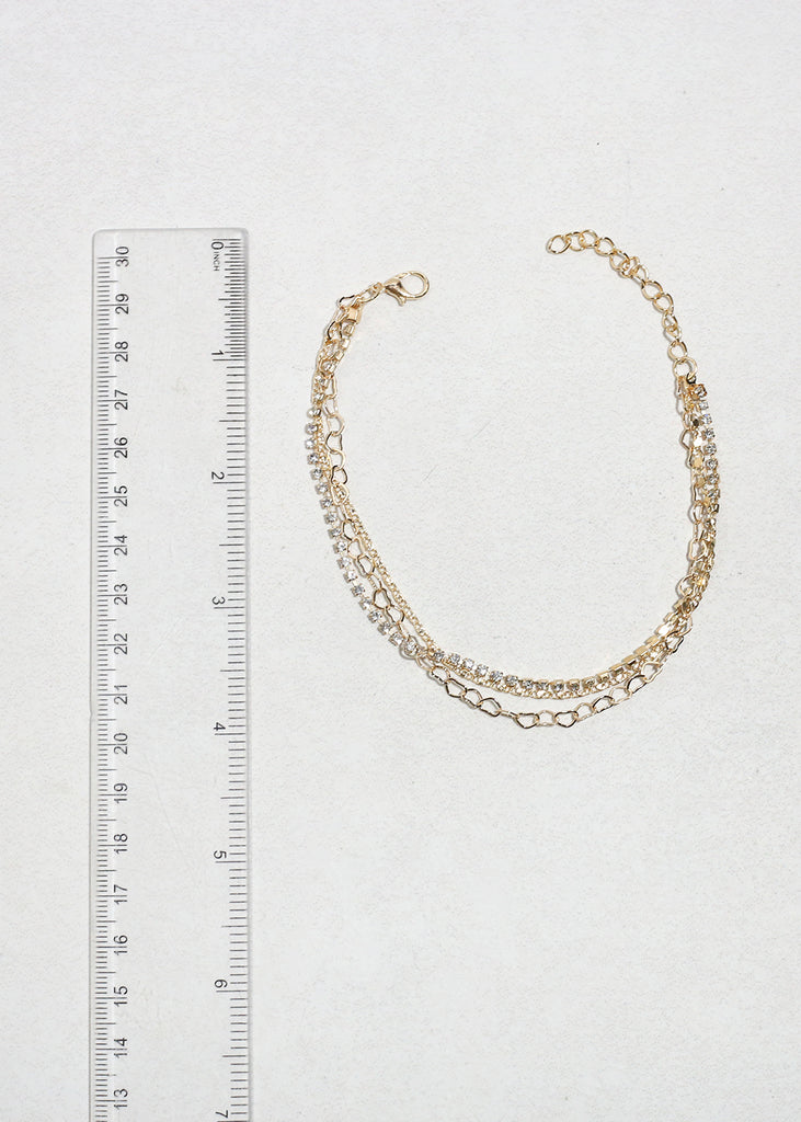 Triple - Layered Chain Anklet JEWELRY - Shop Miss A